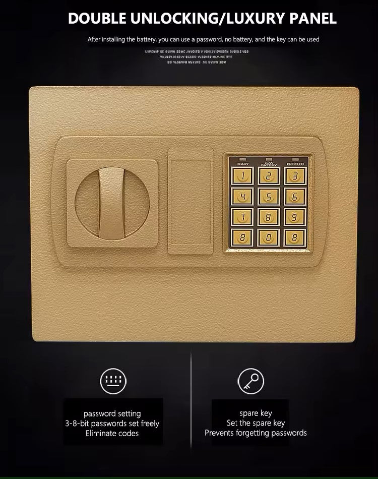 2 Smart Bedside Tables, Wireless and Built-in Safe for one, Audio, MDF upholstered with eco-leather, White, Beige, 50*40*40 cm